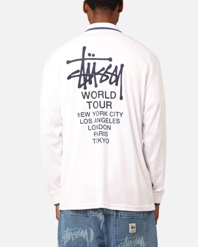 ステューシー ポロシャツ Stussy Football Polo Long Sleeve T