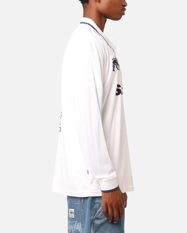 ◆STUSSY◆ Football Polo Long Sleeve T-Shirt 長袖 Tシャツ 46667_7.jpg