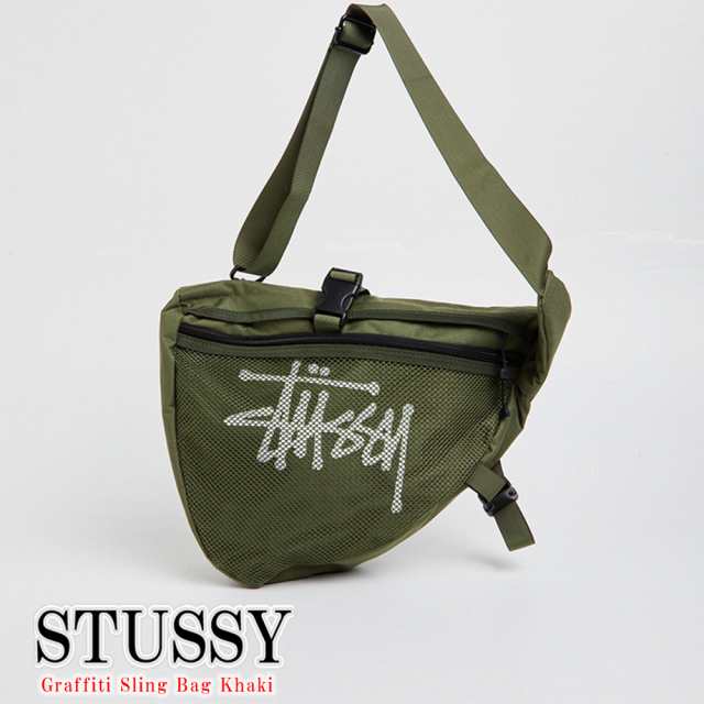 公式サイト - ハイブランドの新作が続々登場 ステューシー バッグ Stussy Graffiti Sling Bag Khaki バッグ