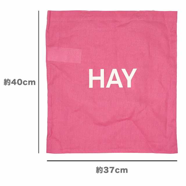 HAY トートバッグ 限定色 ピンク ヘイ コットン 鞄 手さげ