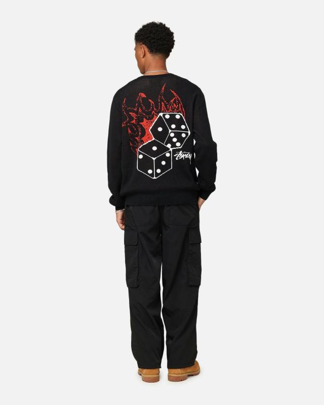 Stussy スウェット ステューシー Fire Dice Sweater ニット セーター メンズ ユニセックス 正規品 ST0M0524[衣類]ユ00572 Stussy スウェット ステューシー Fire Dice Sweater ニット セーター