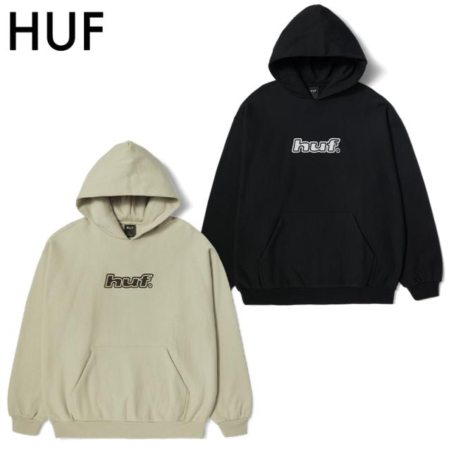 ハフ パーカー HUF LOGO APPLIQUE HOODED FLEECE プルオーバー スウェット 長袖 トップス スケーター ストリート系 スケートボード 人気 メンズ 正規品 FL00229 [衣類] ユ00572