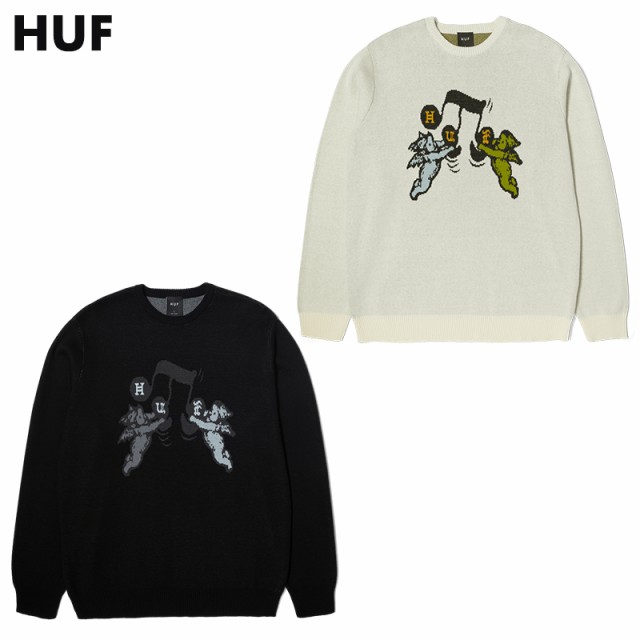 ハフ スウェット HUF SONG INTARSIA SWEATER ニット クルーネック 長袖 トップス スケーター ストリート系 スケートボード 人気 メンズ