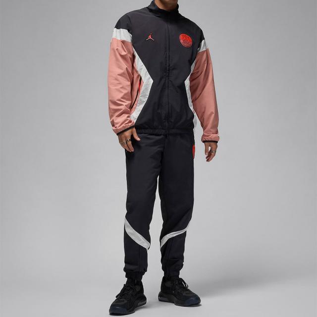 【美品】PSG × Jordan コラボ ナイロンジャケット Nike]人気コラボ Jordan×PSG フード付き ナイロン ジャケット