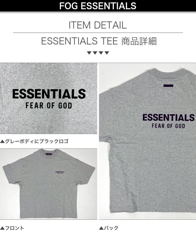 エッセンシャルズ Tシャツ 半袖 FOG ESSENTIALS バックプリント オーバーサイズ グレー メンズ レディース フィアオブゴッド 正規品 Fear Of God Essentials ユ00582_2