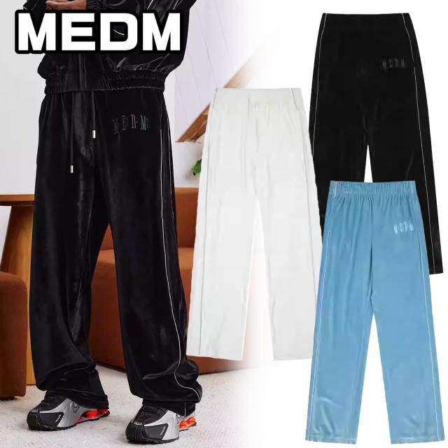 MEDM ベルベットパンツ ミスターエンジョイダマネー スウェット ストレートパンツ メンズ レディース ユニセックス[衣類] ユ00582
