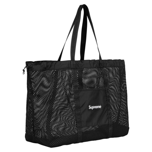 シュプリーム トートバッグ Supreme Mesh Tote Bag ブラック メッシュ