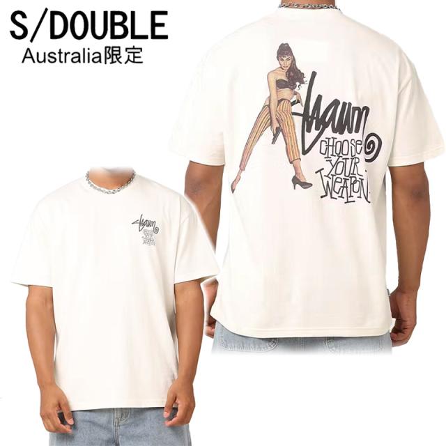 エスダブル Tシャツ S/Double AU限定 Choose Your Weapon T-Shirt 半袖 ホワイト ロゴ ストリート メンズ レディース ユニセックス 正規品 [衣類] ユ00582