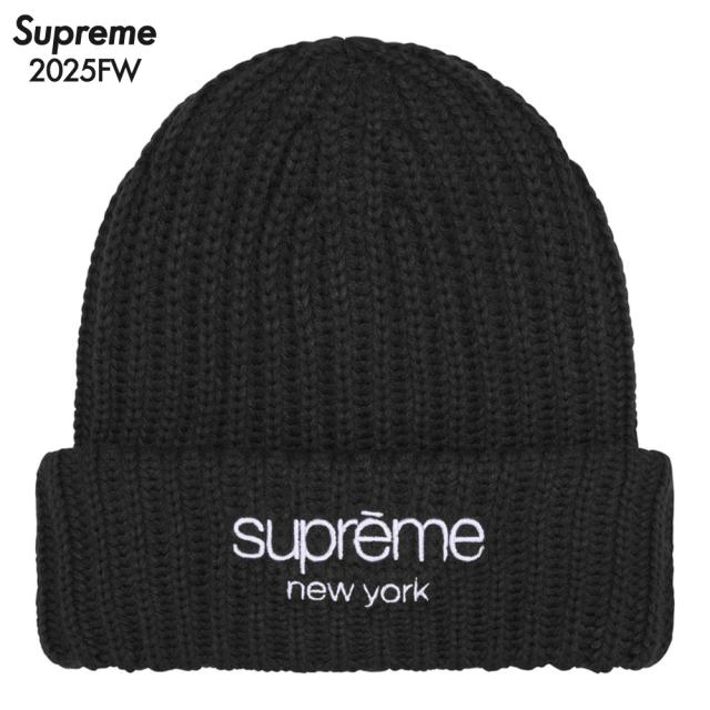 シュプリーム ビーニー Supreme Chunky Rib Classic Logo Beanie ニット帽 帽子 ユニセックス 2025FW 正規品 [衣類] ユ00582