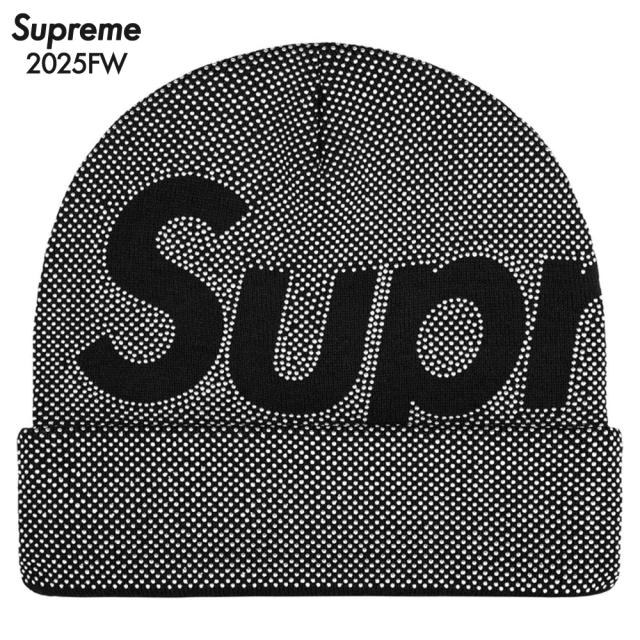 シュプリーム ビーニー Supreme Studded Knockout Big Logo Beanie ニット帽 帽子 ユニセックス 2025FW 正規品 [衣類] ユ00582