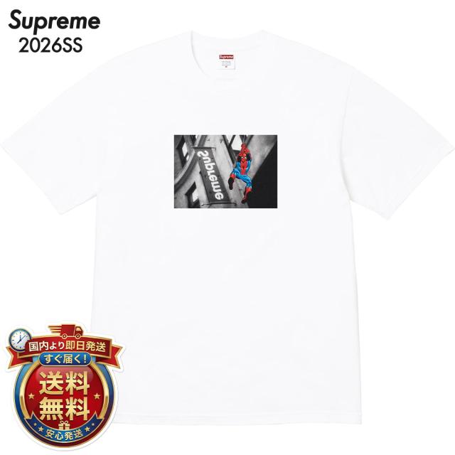 シュプリーム Tシャツ 半袖 Supreme Spider-Man Tee White 2026SS 