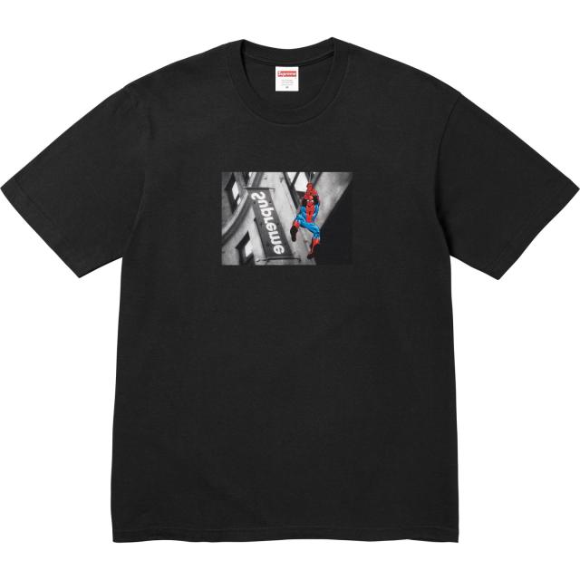 Supreme スパイダーネットデザイン シャツ 52 シュプリーム Tシャツ 半袖 Supreme Spider-Man Tee Black 2026SS