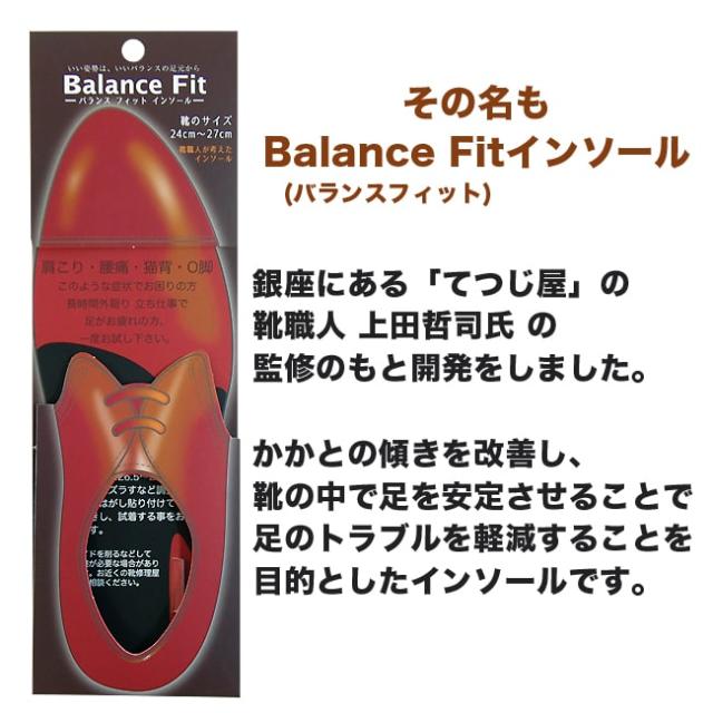 インソール 姿勢矯正 バランスフィット 靴職人が考えたインソール 男女