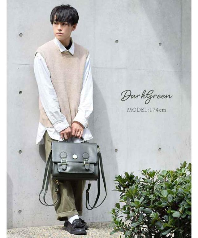 サッチェルバッグ リュック レディース メンズ ショルダーバッグ 斜め