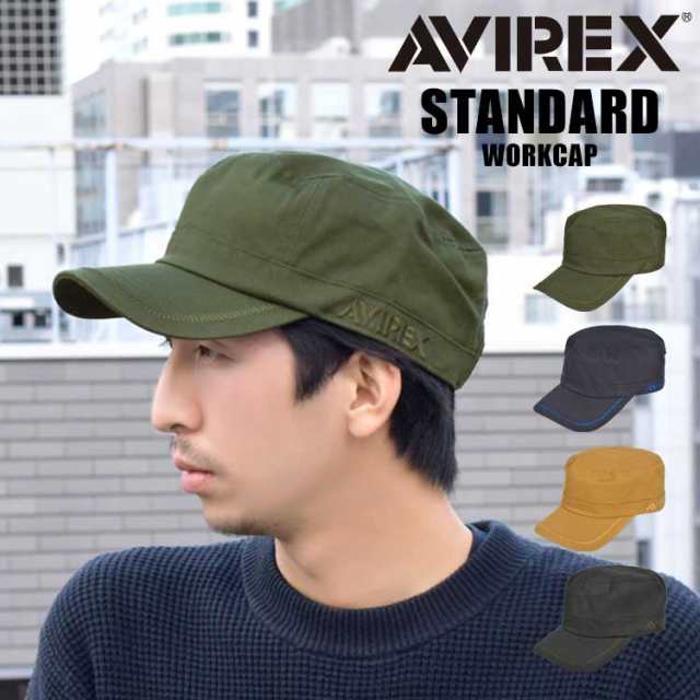 ワークキャップ メンズ アビレックス 深め ブランド シンプル AVIREX