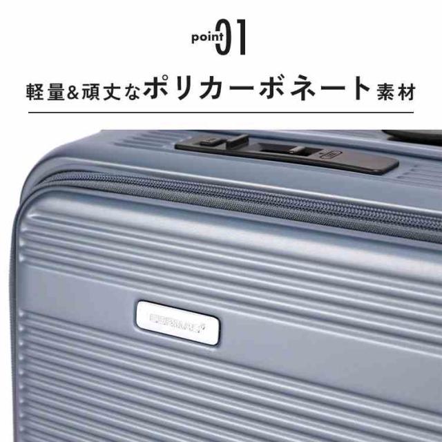 BERMAS スーツケース フロントオープン 53L 海外旅行 国内旅行 トラベルスマート キャリーケース 前開き 軽量 158cm 以内 静音キャスター ストッパー 丈夫 ダイヤル式 TSロック 3泊4日 4泊5日 旅行 メンズ レディース TRAVEL SMART 56cm ブラック ホワイト ブルー グリーン_3