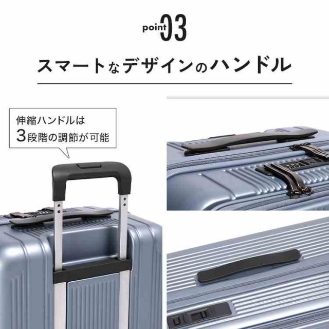 BERMAS スーツケース フロントオープン 53L 海外旅行 国内旅行 トラベルスマート キャリーケース 前開き 軽量 158cm 以内 静音キャスター ストッパー 丈夫 ダイヤル式 TSロック 3泊4日 4泊5日 旅行 メンズ レディース TRAVEL SMART 56cm ブラック ホワイト ブルー グリーン_5