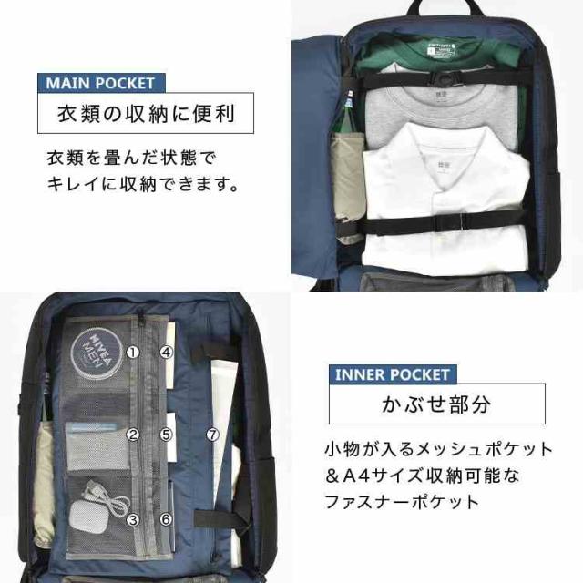 リュックサック メンズ 大容量 fulcro フルクロ Explorer fma-0015 ブランド 大人 バックパック リュック 30L A4 大きめ 撥水 2泊3日 二泊三日 キャリーオン 機内持ち込み 旅行 トラベル PC収納 縦型 出張 通勤 通学 鞄 カバン バッグ ポケット 多い 男性 男子_6