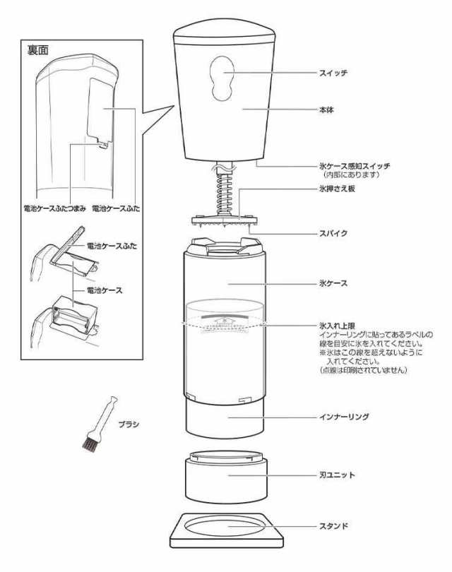 かき氷機 ふわふわ 電動 かき氷器 おしゃれ コードレス ドウシシャ 大人 ハンディタイプ ワンプッシュ電動 乾電池 インテリア キッチン 家電 かわいい スタイリッシュ プレゼント 同僚 友達 ママ友 バラ氷専用 家庭用 レシピ付き ピンク ブルー Doshisha 単3電池 4本