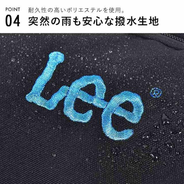 Lee リュック 大容量 33L 推し活 バッグ レディース メンズ 通学 高校生 中学生 B4対応 PC収納 タブレット対応 撥水 バックパック リュックサック 多収納 チェストベルト付き 背面メッシュ 推しカラー 赤 青 ピンク 白 黒 ブラック シンプル ワンポイント カジュアル リー_5