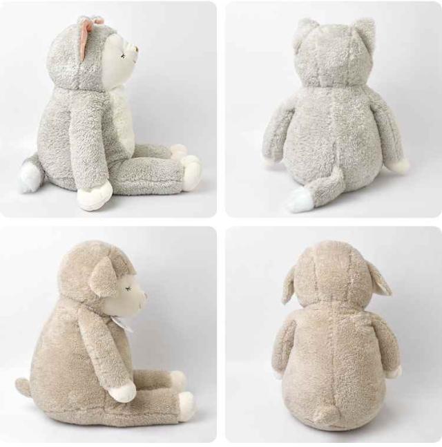 ぬいぐるみ ひつじのメイプル 抱きまくら おおかみのハニー かわいい M