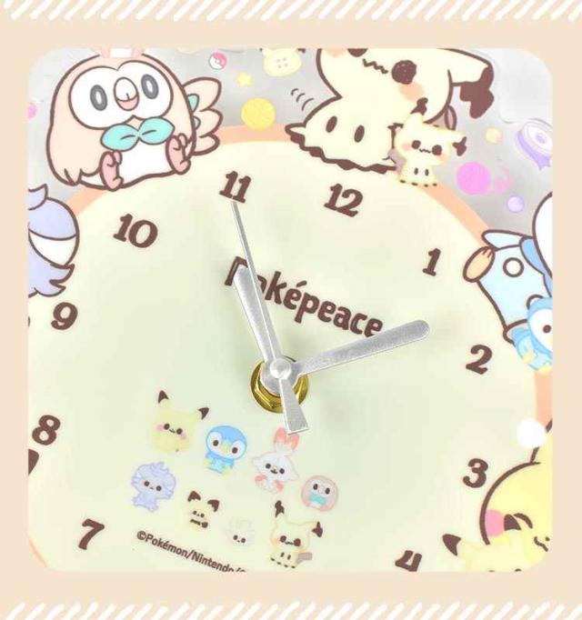 壁掛け時計 ポケモン かわいい キャラクター ポケピース ピカチュウ