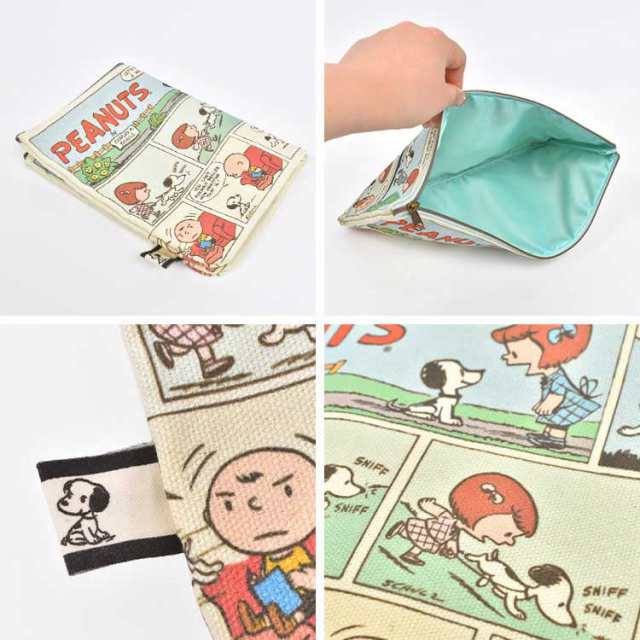 ポーチ かわいい 大きめ スヌーピー フラットポーチ 大容量 Peanuts ピーナッツ Snoopy レトロ 50年代 60年代 ヴィンテージ 50 S 60 S コの通販はau Pay マーケット Hauhau