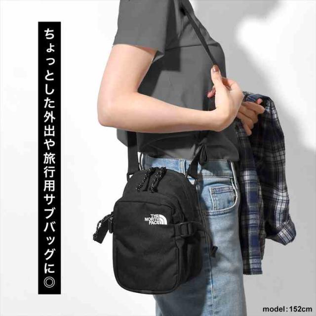 ショルダーバッグ ノースフェイス THE NORTH FACE BTC MINI SH BAG NF0A8C6F レディース メンズ ミニバッグ 斜めがけ ショルダー ミニショルダーバッグ ポーチ サブバッグ 小さめ コンパクト ペットボトル入る 大人 かわいい おしゃれ シンプル 縦型 ブラック 旅行 ブランド_1