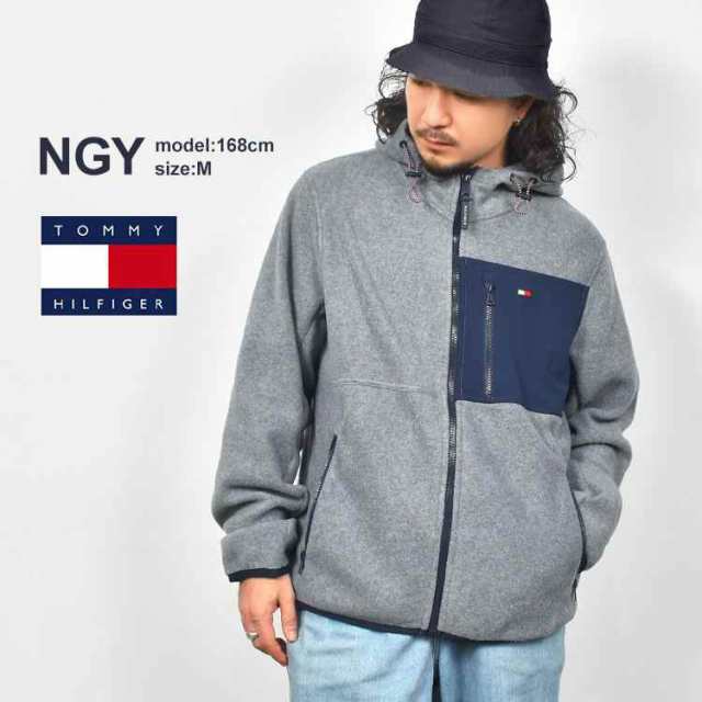 フリース ジャケット フード付き TOMMY HILFIGER トミー