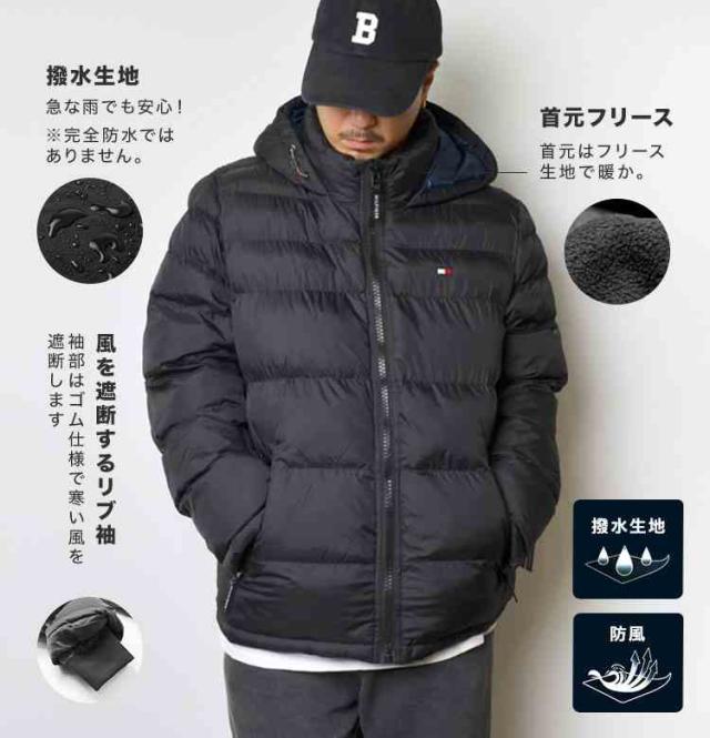 ダウンジャケット メンズ 中綿ジャケット TOMMY HILFIGER トミーヒルフィガー アウター ブランド 大きいサイズ 暖かい 軽い 防寒 158an508 軽量 撥水 秋 冬 冬服 ダウン コート ブルゾン ロゴ シンプル 通勤 通学 おしゃれ かっこいい 人気 誕生日 クリスマス プレゼント