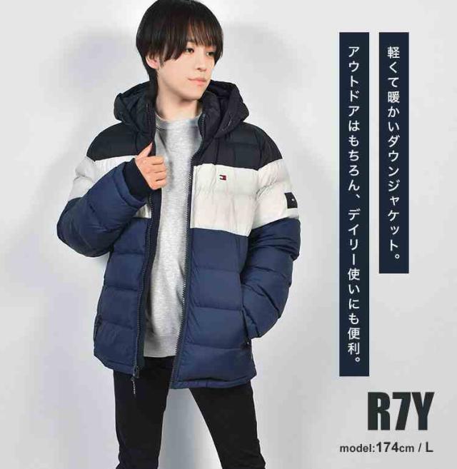 ダウンジャケット メンズ 中綿ジャケット TOMMY HILFIGER トミーヒルフィガー アウター ブランド 大きいサイズ 暖かい 軽い 防寒 158an508 軽量 撥水 秋 冬 冬服 ダウン コート ブルゾン ロゴ シンプル 通勤 通学 おしゃれ かっこいい 人気 誕生日 クリスマス プレゼント