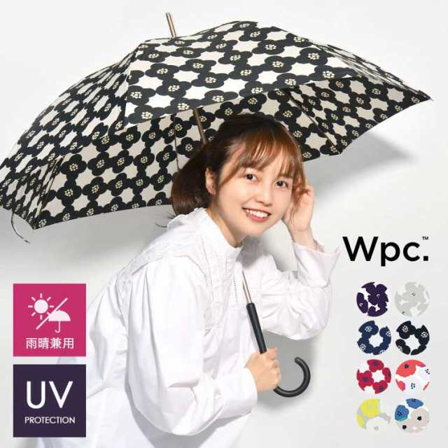 【2023年】Wpc. 雨傘 ハナプリント グレー 長傘 58cm レディース