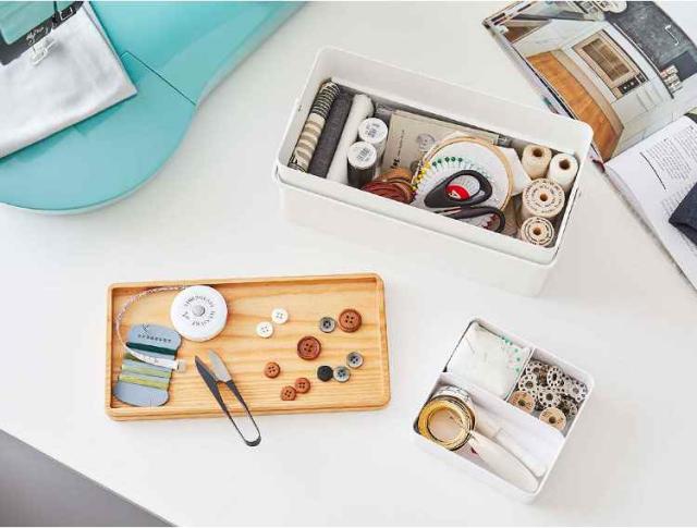 裁縫箱 ソーイングボックス 裁縫 収納 箱 タワー Tower シンプル おしゃれ 北欧 モダン かわいい コンパクト 持ち手付き スチール ウッドの通販はau Pay マーケット Hauhau