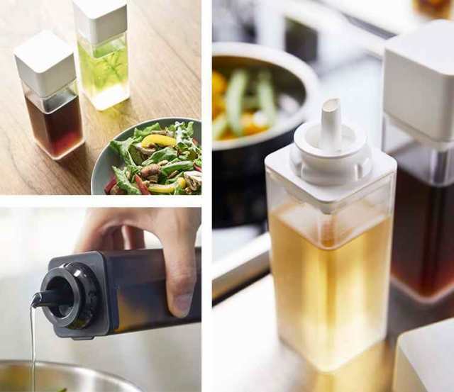 マグネット調味料ボトル タワー tower 5718 5719 山崎実業 磁石 調味料 詰め替え ボトル 250ml 卓上 おしゃれ シンプル 白 黒  ホワイト の通販はau PAY マーケット - hauhau