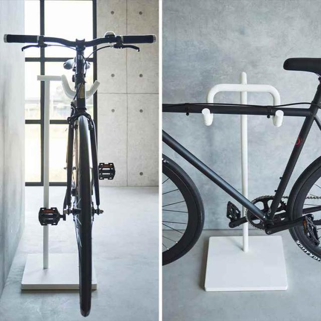 山崎実業 自転車スタンド タワー 1965 1966 tower 公式 室内 自転車 収納 ディスプレイ ラック スポーツバイク ロードバイク 自転車ラック サイクルスタンド スリム 玄関 ヘルメット収納 インテリア バイクスタンド 屋内 おしゃれ シンプル ホワイト ブラック_6