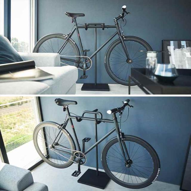 山崎実業 自転車スタンド タワー 1965 1966 tower 公式 室内 自転車 収納 ディスプレイ ラック スポーツバイク ロードバイク 自転車ラック サイクルスタンド スリム 玄関 ヘルメット収納 インテリア バイクスタンド 屋内 おしゃれ シンプル ホワイト ブラック_8