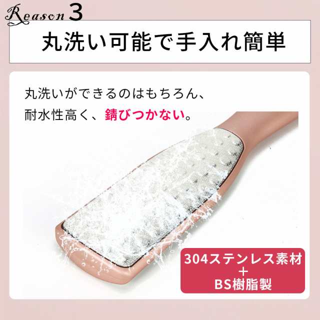 かかと 角質除去 やすり かかとケア 角質 角質ケア 削る 足 フットファイル かかとやすり かかと削り フットケア 両面ヤスリ 足裏  ブラッの通販はau PAY マーケット - LoreLife