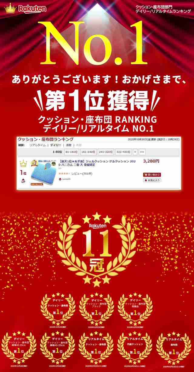 ゲルクッション ジェルクッション 座布団 ハニカム クッション 腰痛 椅子 椅子用 ラージ 二重 大きい イス用 低反発 車 オフィス  卵が割の通販はau PAY マーケット - LoreLife