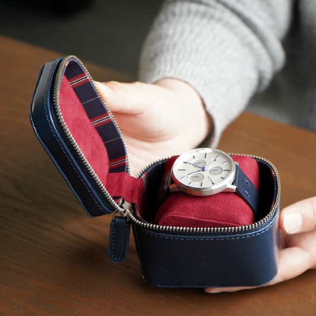 送料無料】 本革 腕時計 携帯収納ケース DUCT イタリアンレザー 腕時計
