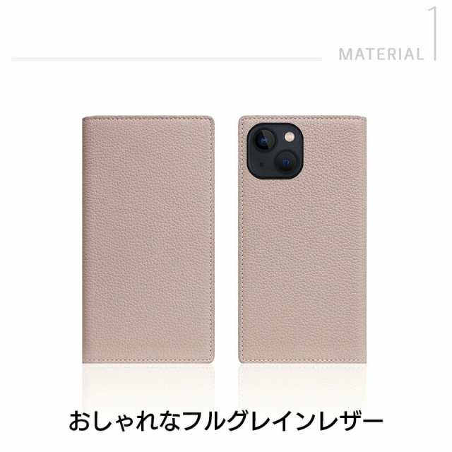 スマホケース iPhone 13 mini ケース 手帳型 本革 SLG Design Full Grain Leather Case アイフォン  13 ミニ 手帳 ケース iPhoneケース ｜au PAY マーケット