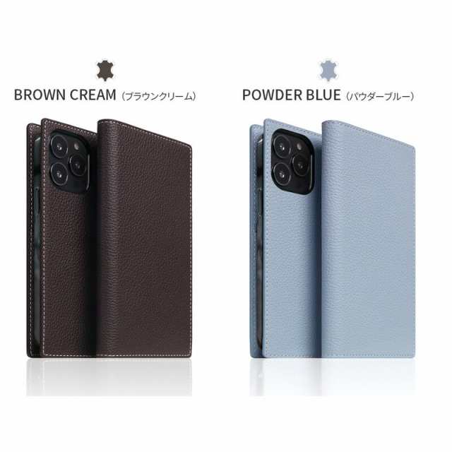 スマホケース iPhone 13 ProMax ケース 手帳型 本革 SLG Design Full