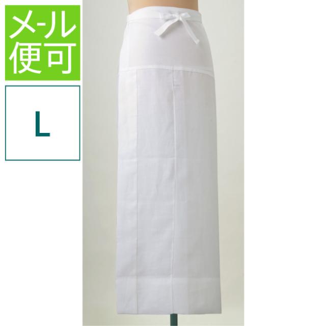 《メール便対応》 美しいキモノ共同開発 ひんやりLINE 裾よけ (L) 【 白 あづま姿 裾除け ペチコート 肌着 下着 涼しい 補正具 補整 サポート 着付け小物 和装小物 着物 きもの キモノ 浴衣 送料無料 】