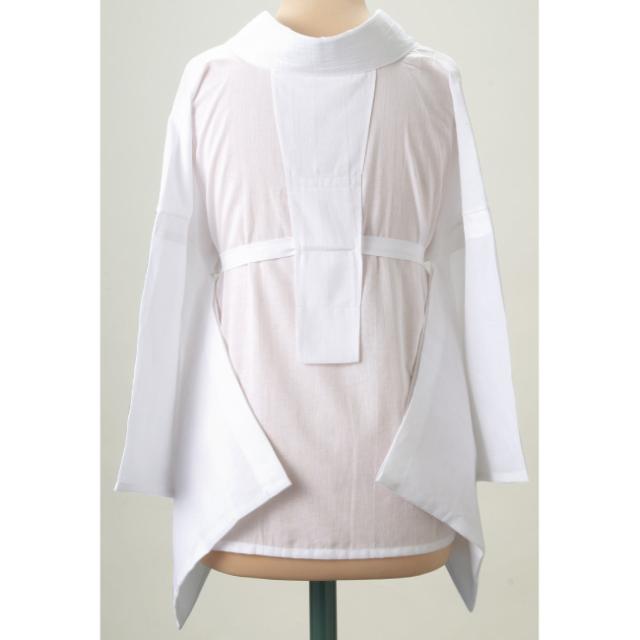 《メール便対応》 美しいキモノ共同開発 ひんやりLINE 半襦袢 (L) 【 白 あづま姿 肌襦袢 半襦袢 さらし肌着 下着 涼しい 補正具 補整 サポート 着付け小物 和装小物 着物 きもの キモノ 浴衣 送料無料 】