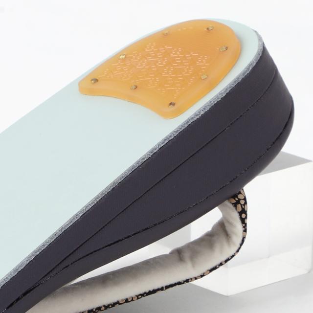 草履 印伝 革 鼻緒 草履 日本製 六花 ROCCA レディース カジュアル