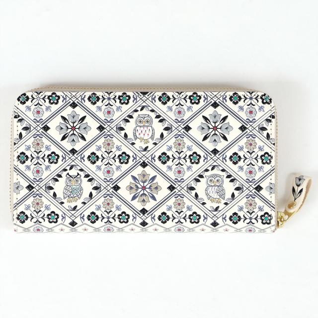 浅草文庫 長財布 ラウンドファスナー ラウンドジップ 財布 友禅染 型