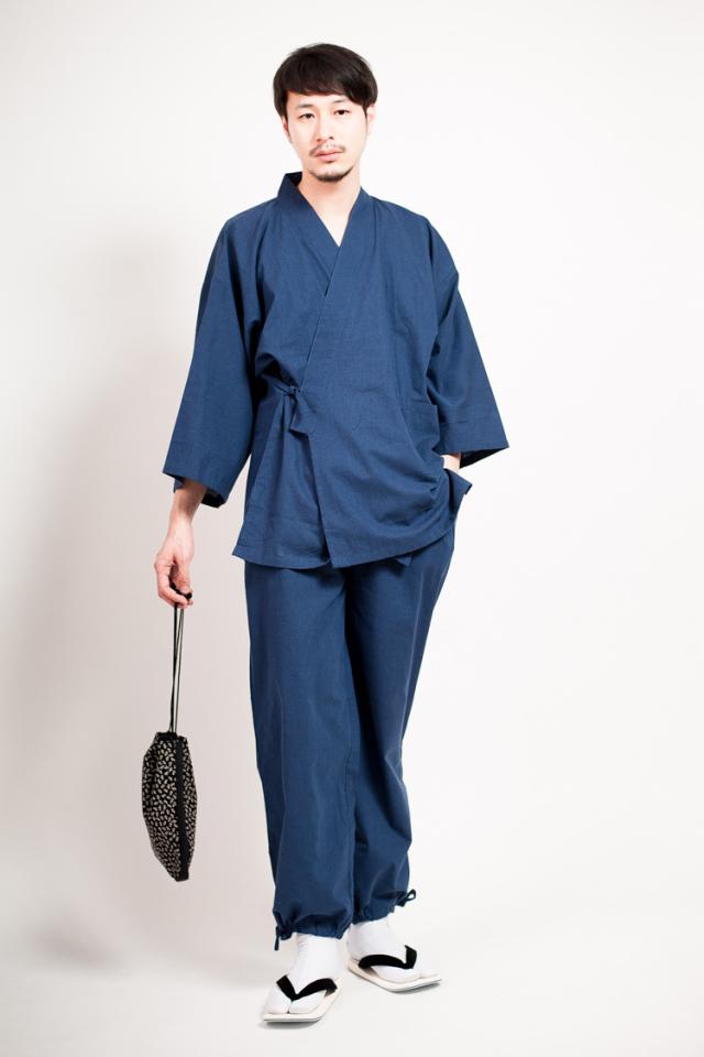 先染めメンズ作務衣 男性 さむえ 久留米企画 綿 無地 全３色 洗える 作業着 部屋着 おしゃれ 紳士用 M L Ll 大きいサイズ 青 紺 茶 通の通販はau Pay マーケット 着物と和の暮らしのお店 たゆたふ