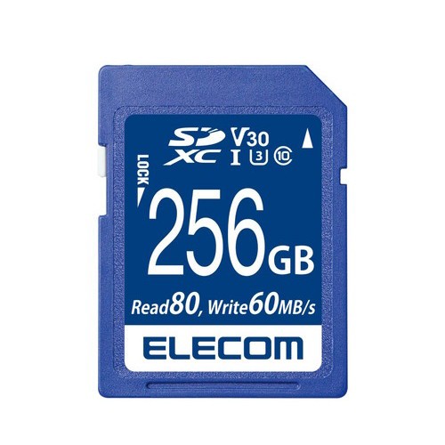 エレコム ELECOM SD カード 256GB UHS-I 高速データ転送 データ復旧サービス MF-FS256GU13V3R