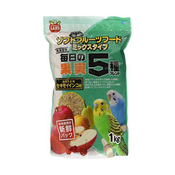 マルカン 毎日の果実5種ブレンド セキセイインコ用 1kg MB-201 エサ えさ 餌 フード 鳥 インコ おまとめ12個セット 送料無料