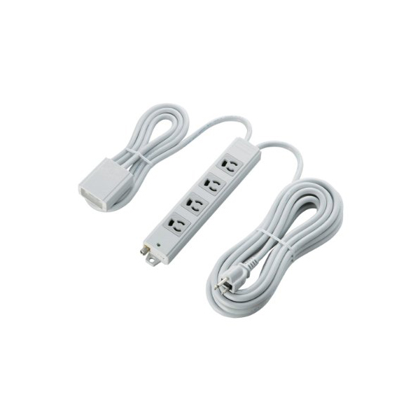 エレコム 電源タップ 手元スイッチ付き 抜け止めコンセント 4個口 3Pプラグ マグネット付き 5m グレー T-WRMT3450LG / RS 電源 タップ おしゃれ OA 抜け止め 3P 4個口手元スイッチ付 プラグ 雷ガード ELECOM / 送料無料 6,957円