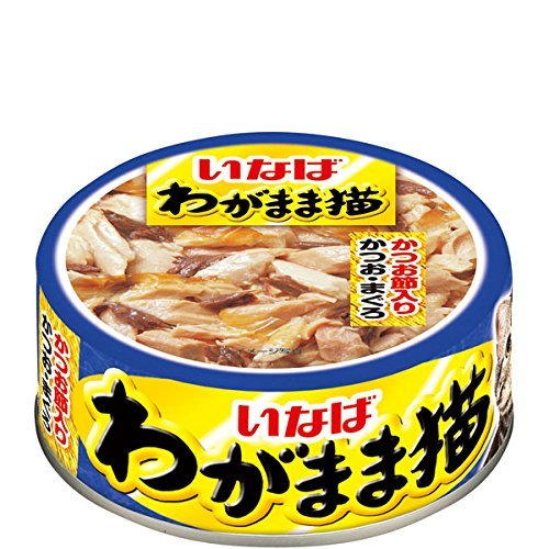 【48個セット】 わがまま猫かつお節入りかつお・まぐろ115g 猫用 猫フード いなばペットフード 8,096円